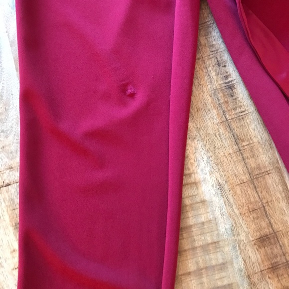 Red Tuxedo Jumpsuit Adrianna Papell - Picture 4 of 8